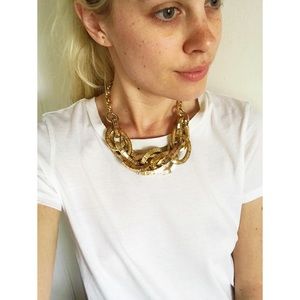 J Crew gold chunky necklace